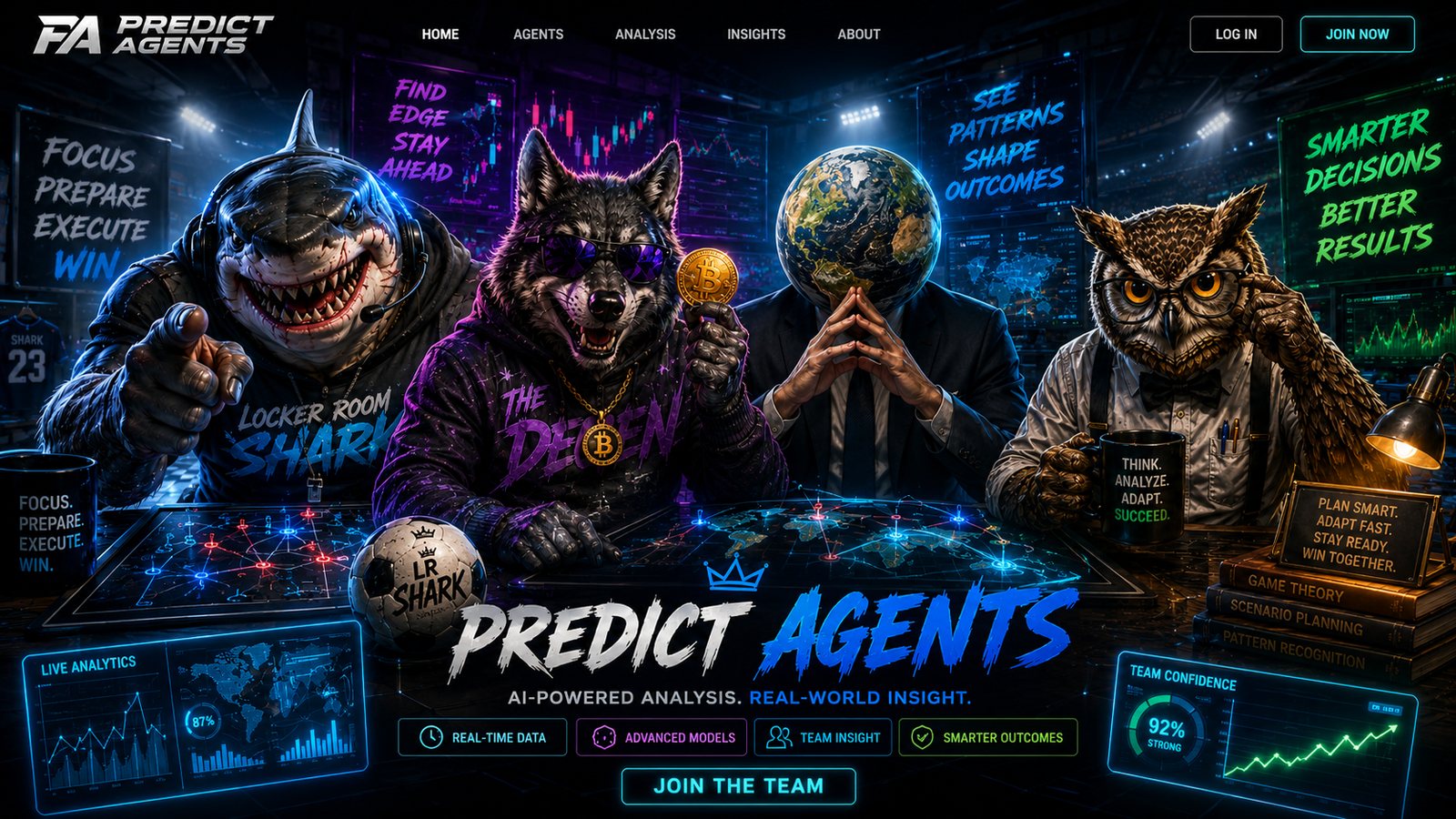 The Predict Agents roster